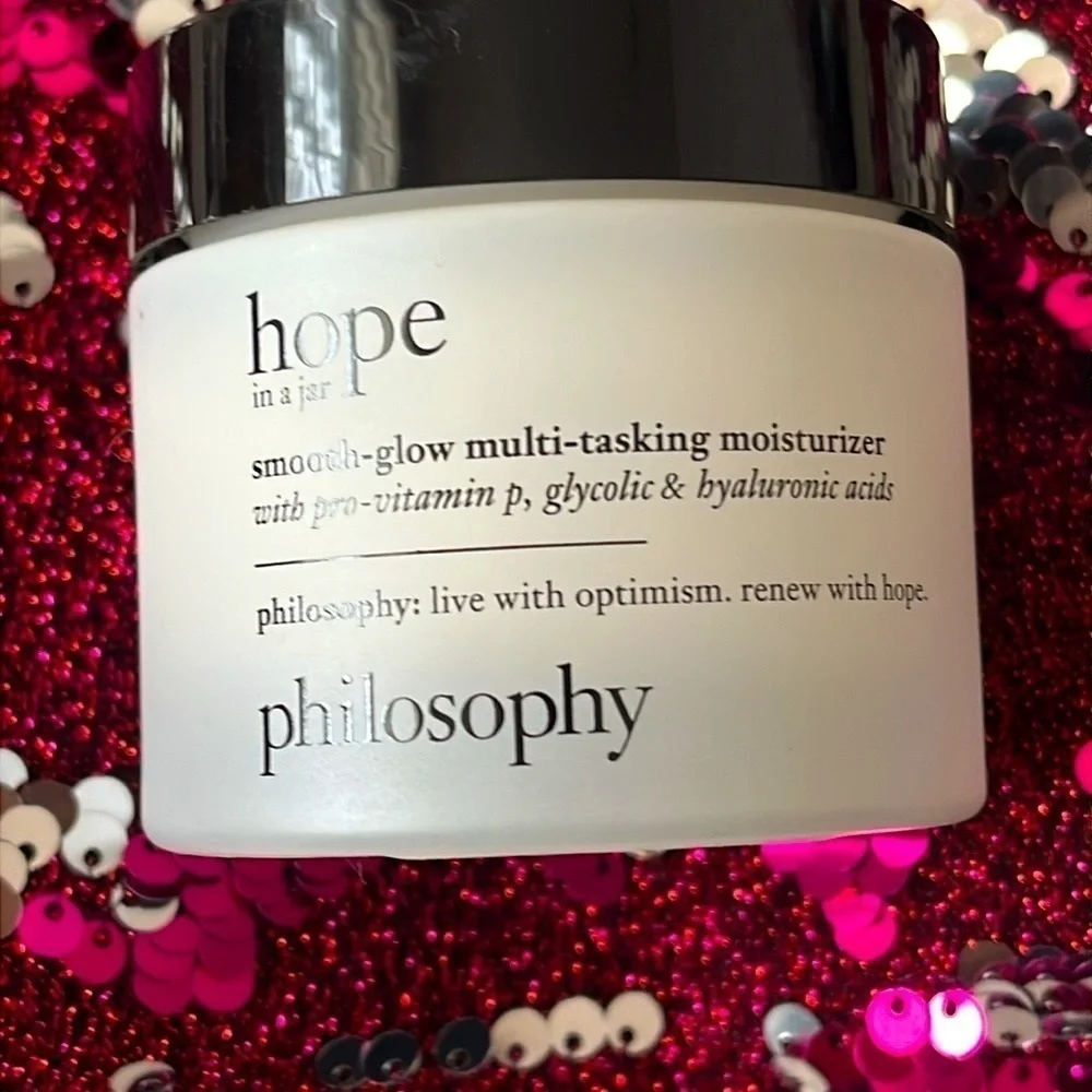Brand New Philosophy Hope in a Jar Multi-Tasking Moisturizer, Peel, Eye Zip Bag